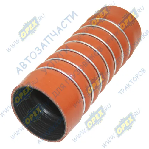 025.400 Шланг (патрубок) ф80х90 L=240 армирован., подводящий, правый охладителя МАЗ-5440,6430 (дв.ЯМЗ-650) силикон RVI Kerax (2000-2021) Sampa