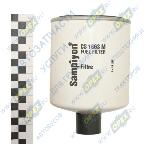 CS1663M Фильтр топливный сепаратор A=108 H=157 G=1-14 UNS - 1B без колбы , не сепаратор VOLVO FH12 (1993-2020); WK 1060/3 x Sampiyon1