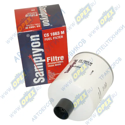 CS1663M Фильтр топливный сепаратор A=108 H=157 G=1-14 UNS - 1B без колбы , не сепаратор VOLVO FH12 (1993-2020); WK 1060/3 x Sampiyon