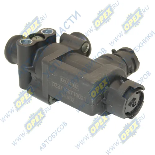 DZ97189716021 Клапан электромагнитный (ПВХ) L=125, 2 вых. М16х1,5, байонет DIN72585 SHAANXI X3000/M3000; 81.521606115 Shaanxi1