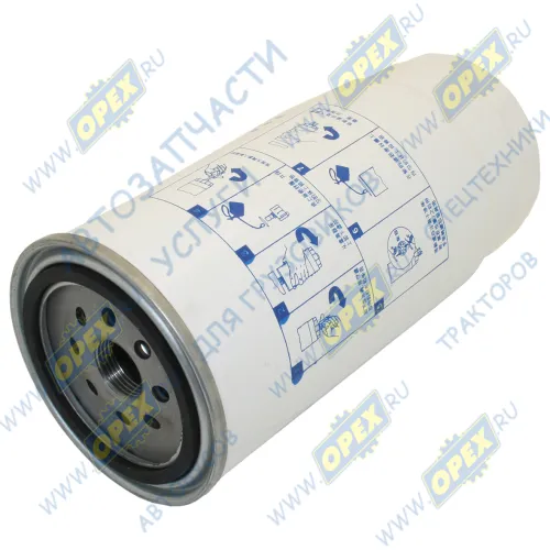 612630080203 Фильтр топливный A=108 B=80 C=90 H=240 G=1"-14 UNS с сливом E3 SHAANXI Shaanxi