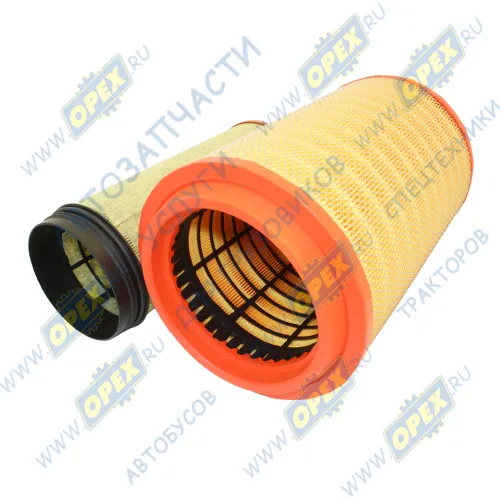 WG9725190102 Фильтр воздушный КОМПЛЕКТ WG9725190101+WG9725190102 (K2841) H=452 D280 d190\ HOWO, FAW; (комплект внутренний и наружный) Shaanxi