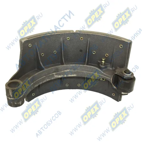 HD90149340095 Колодка тормозная X3000 задняя с накладками (8 x 8 отв.) ЧУГУН (HD90149340095+HD90149340093) Shaanxi