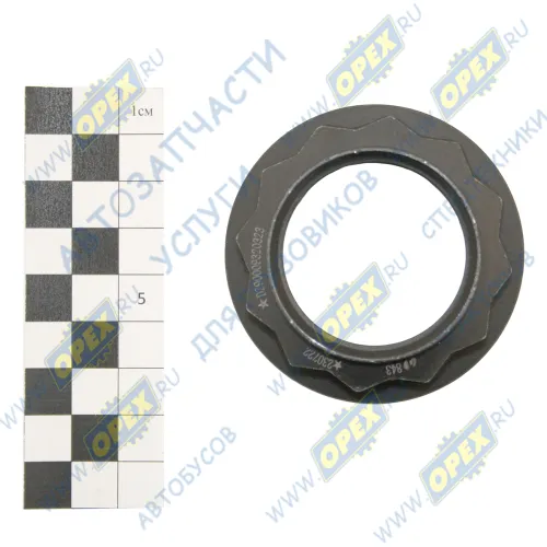 DZ90009320323 Гайка С/И М40х1,5 h=23 Кзвезд.=57 с буртом фланца КАМАЗ-6580 Shaanxi1