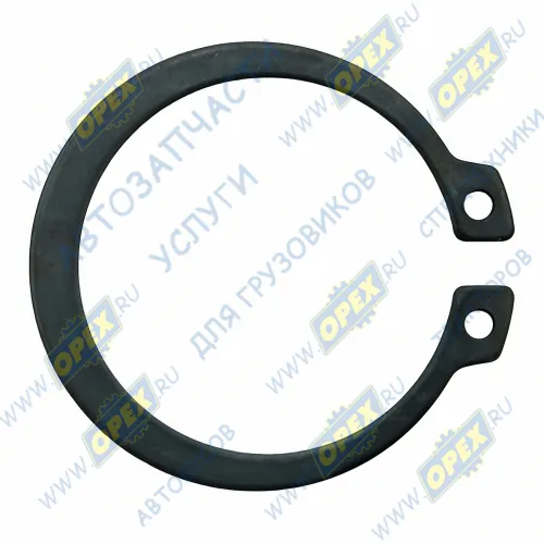 190003933300 Кольцо стопор. наружн. (на вал) с ушками ф37х44х1,5 кулака заднего HOWO\SHAANXI Shaanxi