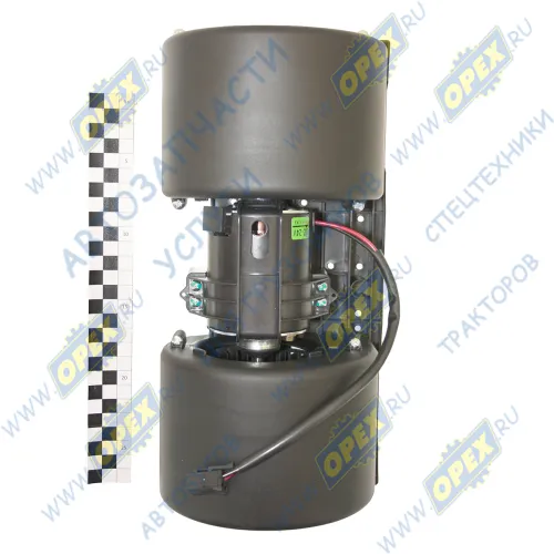 DZ13241841114 Мотор отопителя с крыльчатками 345х135 крыльчатки ф105 Shacman F3000 Shaanxi1