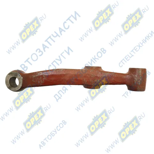 DZ9100410082 Рычаг поворотного кулака, правый L=365 2отв.ф23/1отв.ф27 кривой SHAANXI, F3000. Shaanxi3