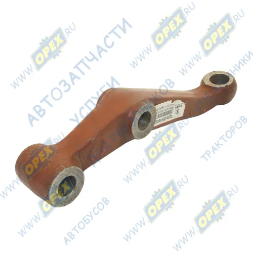 DZ9100410082 Рычаг поворотного кулака, правый L=365 2отв.ф23/1отв.ф27 кривой SHAANXI, F3000. Shaanxi1