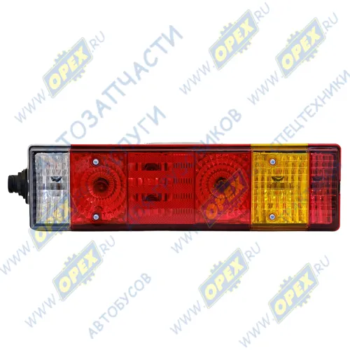 DZ95189811211 Фонарь задний левый X3000/X5000/L3000 (фишка сбоку); 81.25225.6465 с подсветкой номерного знака разъем Schlemmer 6 конт. сбоку Shaanxi