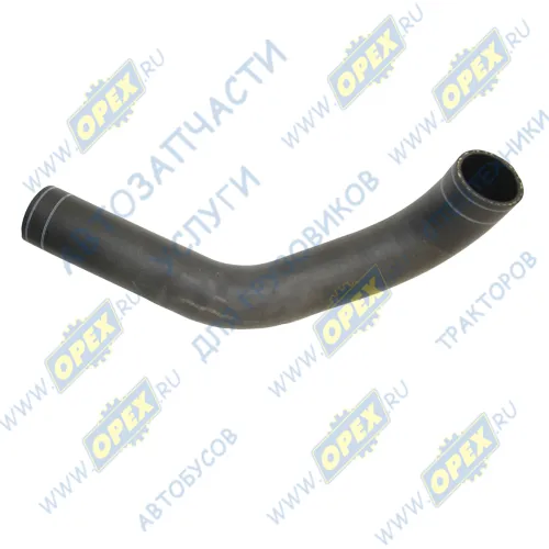 DZ9X259535016 Шланг (патрубок) кривой (2 изг.) ф60х70 L=620 радиатора верхний SHACMAN X6000 Shaanxi1
