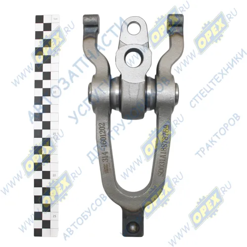 314-1601202 Вилка включения сцепления МАЗ (S=78 L=250 с опорой сб.КПП Китай) Shaft-Gear