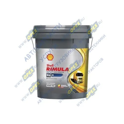 550046753 Масло моторное SAE 10w40 синтетика (грузовые) (20л); Rimula R6M Shell
