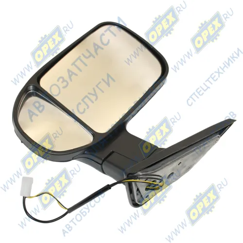 SKV-02-020-L Зеркало заднего вида наружное левое Газель Бизнес; (черный матовый,с обогревом и повторителем) SKV