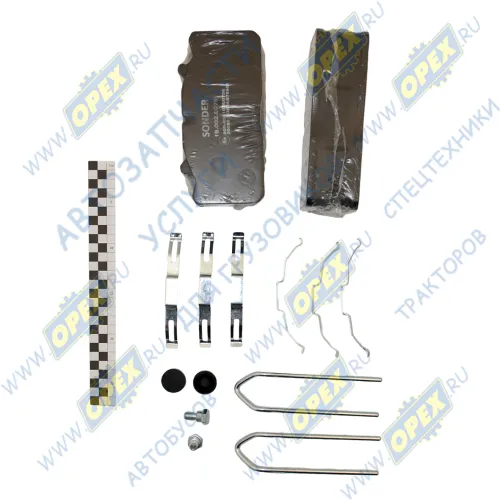 18.002.0078 Колодки тормозные передние/задние дисковые (комплект 4шт) 176х83х26; Wabco PAN 17 ГАЗон Некст; с установочным комплектом Sonder2