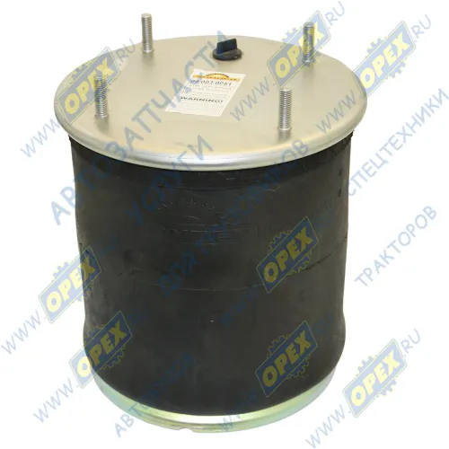 09.003.0051 Пневмоподушка (1 шп.+штуц.+возд. / 4 отв.); стальной стакан Sonder