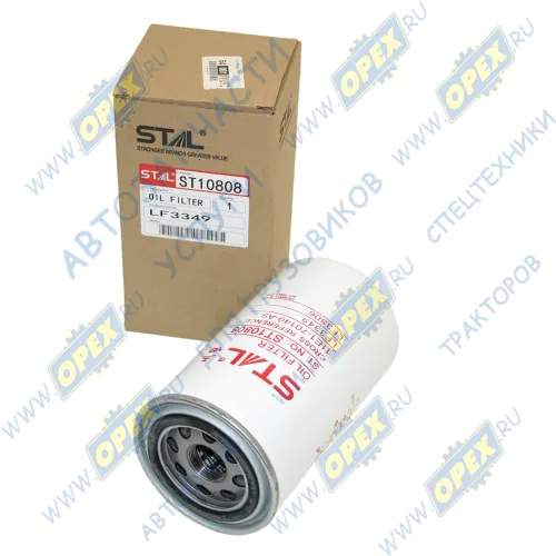 ST10808 Фильтр масляный (навинчиваемый) A=93 B=62 C=71 H=170 G=1-16 UN VOLVO NH (1999-2006); W 950/18 P558615 P550909 LF3349 11E1-70120 LF16006 JX722 3908615 BT339 STAL
