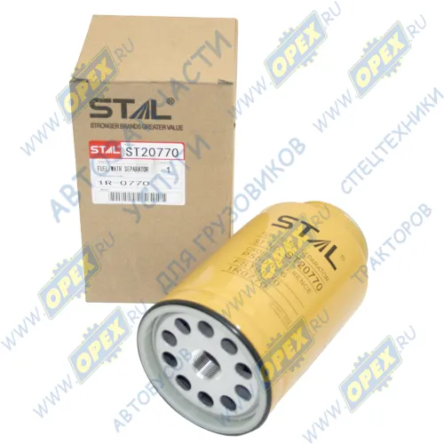 ST20770 Фильтр топливный сепаратор A=108 B=94 C=109 (наружн. уплотнен.) H=190 G=1"-14 UNF Caterpillar; P550626,P551010,Р550900,FS19820,SFC55170,1R-0770 STAL