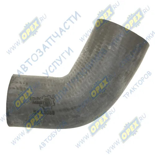 S12.2068 Шланг (патрубок) кривой (1 изг.) ф53х64/ф58х69 L=210 системы охлаждения Renault Европа RVI Kerax (2000-2020) Starkmeister1