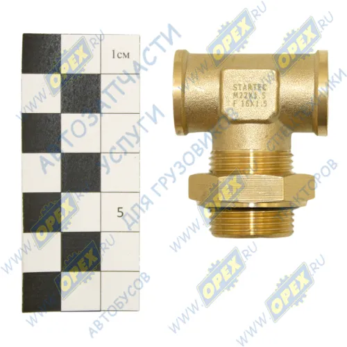 INF.11.M22F16T Фитинг (тройник) Т-образный; Рвнутр=М16х1,5/ Рнаруж=M22х1,5/ Рвнутр=М16х1,5 Startec1