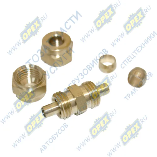 INF.11.CUC08 Фитинг (штуцер) прямой; трубка ф8/ф8мм (гайка) разборный Startec1