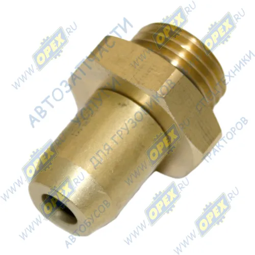 INF.11.1606 Фитинг (штуцер) прямой; Рнаруж=М16х1,5/ трубка ф6х1,0мм; (цанга) латунь Startec