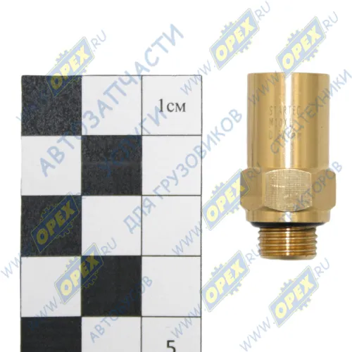 INF.21.1006 Фитинг (штуцер) прямой; Рнаруж=М10х1/ трубка ф6х1,0мм (цанга) SCANIA F-, K-, N Bus (2004-2021); 1343144, латунь Startec1