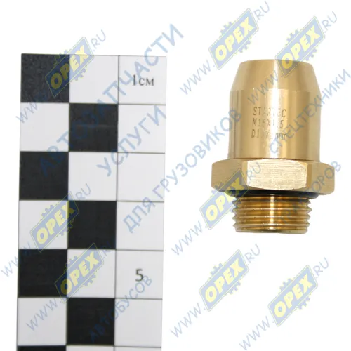 INF.11.1610 Фитинг (штуцер) прямой; Рнаруж=М16х1,5/ трубка ф10х1,0мм; (цанга) Startec1