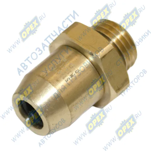 INF.11.1408 Фитинг (штуцер) прямой (под гайку); Рнаруж=М14х1,5/ трубка ф8х1,0мм; 478554, (цанга) латунь Startec