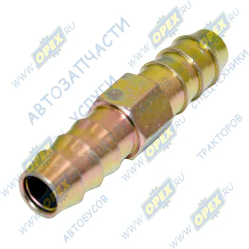 INF.11.12X9 Фитинг (соединитель) прямой; шлангов ф12/ф12мм; (сталь) елочка Startec