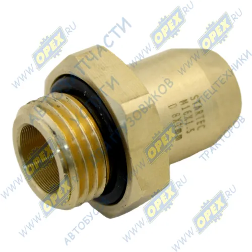 INF.11.1608 Фитинг (штуцер) прямой; Рнаруж=М16х1,5/ трубка ф8х1,0мм; (цанга) Startec