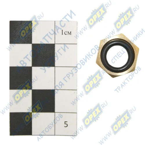 INF.11.M12X1,5 Гайка ГОСТ-5915 М12х1,5 h=6 К=17 низкая; с кольцо РТИ Startec1