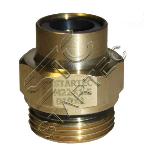 INF.21.2210 Фитинг (штуцер) прямой; Рнаруж=М22х1,5/ трубка ф10х1,0мм; (цанга) Startec