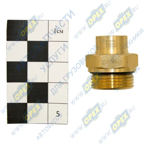 INF.21.2208 Фитинг (штуцер) прямой; Рнаруж=М22х1,5/ трубка ф8х1,0мм; (цанга) Startec1