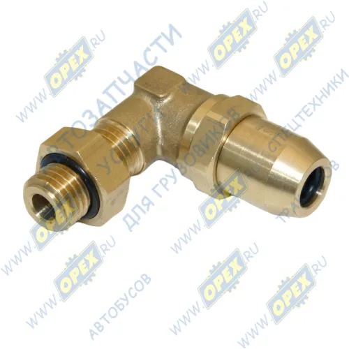 INF.11.1208L Фитинг угольник, цанга, Р=М12х1,5/ трубка ф8мм; (цанга) Startec