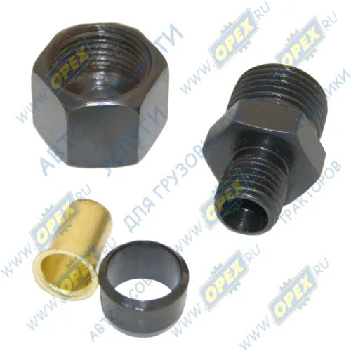 inf11gi1212 Фитинг (штуцер) прямой; Рнаруж=М12х1,5/ трубка ф12х1,5мм; (гайка) Startec