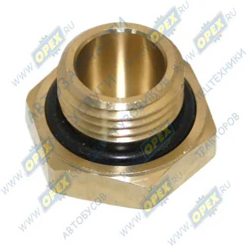 INF.11.M16 Пробка DIN7604 М16х1,5 h=15-18 К=22/24 SCANIA N Bus (2004-2020); h=15 К=22 P=8 в сборе (c кольцом) Startec