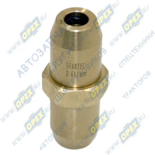 INF.11.C06 Фитинг (штуцер) прямой; трубка ф6/ф6мм (цанга); металл, разборный Startec