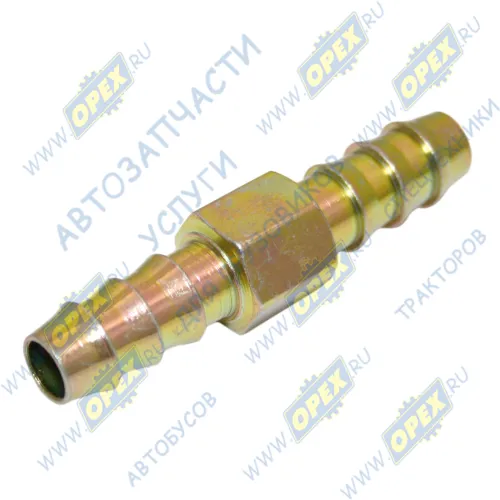 INF.11.10X8 Фитинг (соединитель) прямой; шлангов ф10/ф10мм; (сталь) елочка 6.5х9 Startec