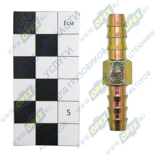 INF.11.10X8 Фитинг (соединитель) прямой; шлангов ф10/ф10мм; (сталь) елочка 6.5х9 Startec1