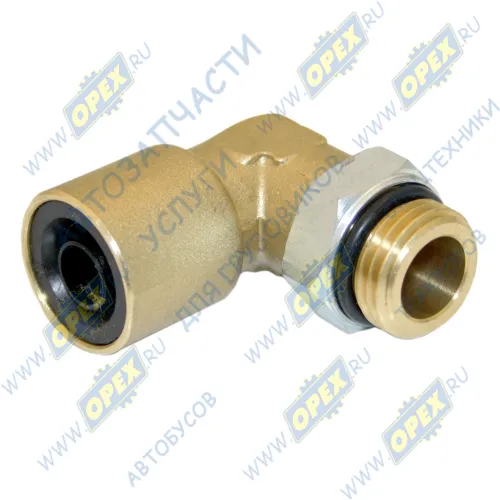 INF211612L Фитинг (угольник); Рнаруж=М16х1,5/трубка ф12х1,5мм; (цанга) Startec