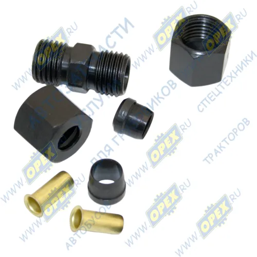 INF.11.GID08 Фитинг (штуцер) прямой; трубка ф8/ф8мм (гайка) разборный Startec