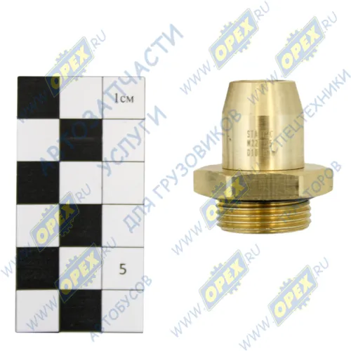 INF.11.2210 Фитинг (штуцер) прямой; Рнаруж=М22х1,5/ трубка ф10х1,0мм; (цанга) Startec1