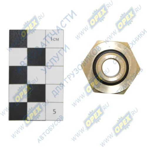 INF.11.M16/F22 Фитинг (штуцер) прямой; Рнаруж=М16х1,5/ Рвнутр=М22х1,5; Lобщ=27 Lнар=10 с кольцом РТИ Startec1