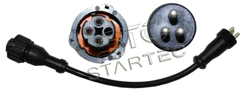 INF09750 Кабель-разъем электрический 150мм M24х1 на байонет адаптер, метрическая резьба M 24х1 (кабель) на DIN байонет (клапан) RVI LCV (1970-2020), SCANIA T T Startec