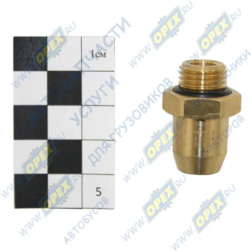 INF.11.1408 Фитинг (штуцер) прямой (под гайку); Рнаруж=М14х1,5/ трубка ф8х1,0мм; 478554, (цанга) латунь Startec1