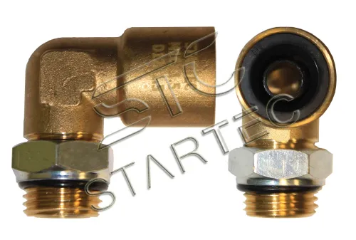 INF.21.1208L Фитинг угольник, гайка, Р=М12х1,5/ трубка ф8мм Startec