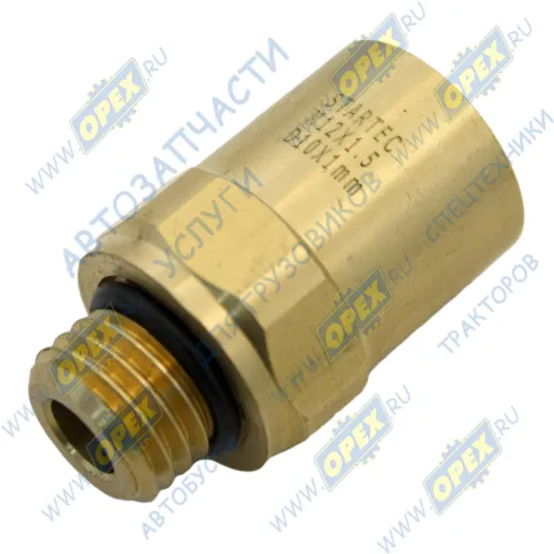 INF.21.1210 Фитинг (штуцер) прямой; Рнаруж=М12х1,5/ трубка ф10х1,0мм; (цанга) латунь Startec