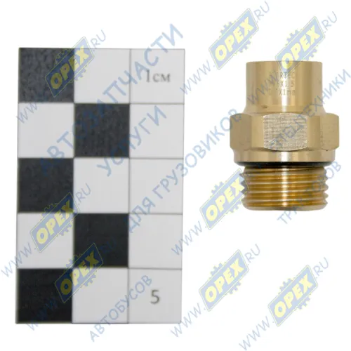 INF.21.1606 Фитинг (штуцер) прямой; Рнаруж=М16х1,5/ трубка ф6х1,0мм; (цанга) латунь Startec1