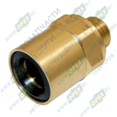 INF.21.1212 Фитинг (штуцер) прямой; Рнаруж=М12х1,5/ трубка ф12х1,5мм; (цанга) латунь Startec