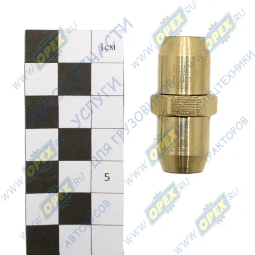 INF.11.08 Фитинг (штуцер) прямой; трубка ф8/ф8мм (цанга) BPW (1970-2020), MAN Bus (1970-2020), UNIVERSAL (1970-2020), MB Actros MP4 (2011-2020); латунь разборный Startec1